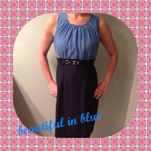 ⚓Beautiful dark blue & baby blue dress⚓