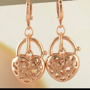 Rose gold earrings