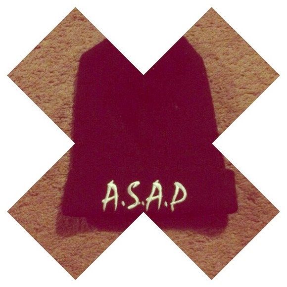 A$AP ROCKY beanie (HOLDING)