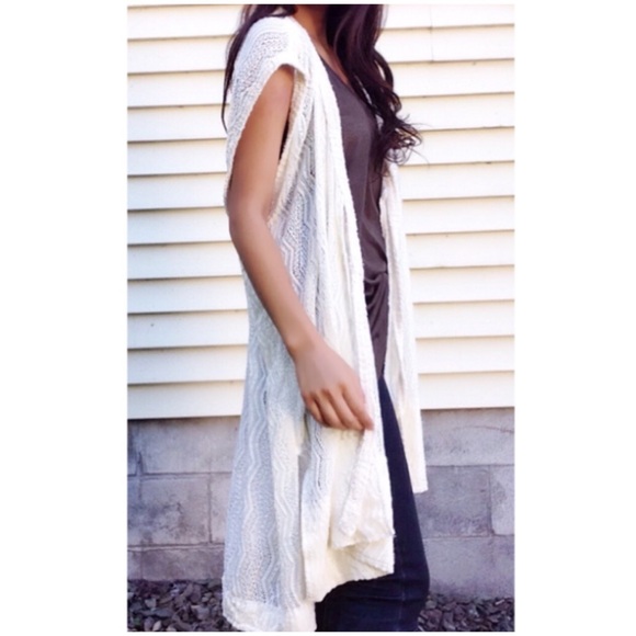 Vintage Sweaters - Boho Double-panel Long Cardigan