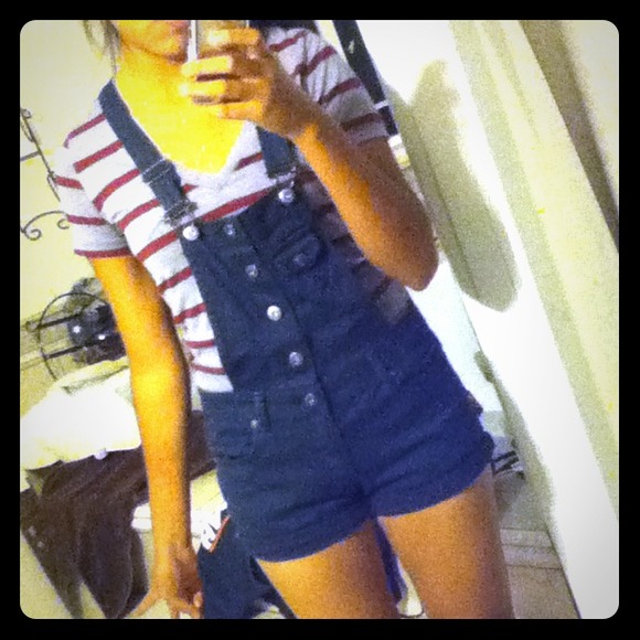 Navy blue overalls