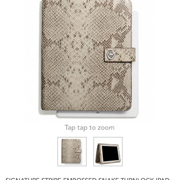 ✨New✨Coach Ipad Case 💢Price reduced💢