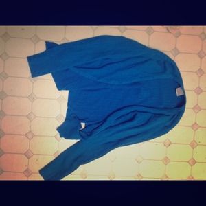 Blue cardigan