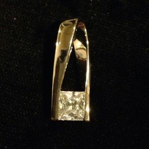 Cookie Lee Beautiful Pendent with princess cut cz