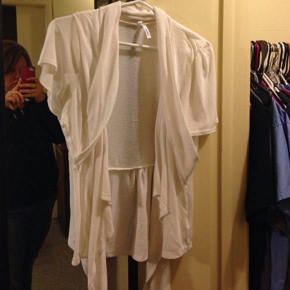 Cream colored cardigan