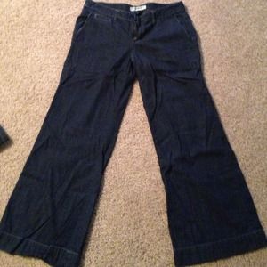 Wide leg trouser denim