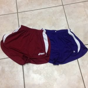 Running shorts.  Ascics