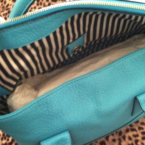 Kate Spade turquoise handbag - Picture 2 of 4