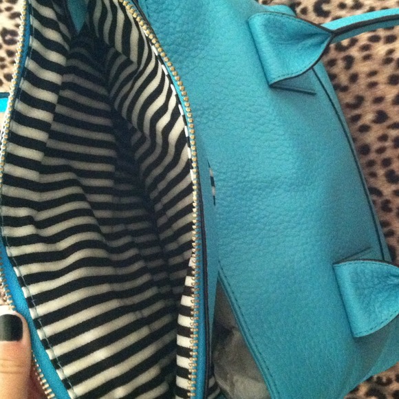 Kate Spade turquoise handbag - Picture 3 of 4