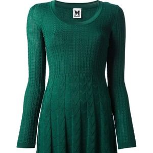 M Missoni Textured Knit Skater Dress