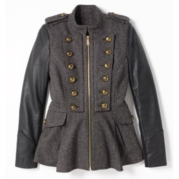 ❌SOLD❌BCBGeneration Military Peplum Coat - Picture 2 of 4