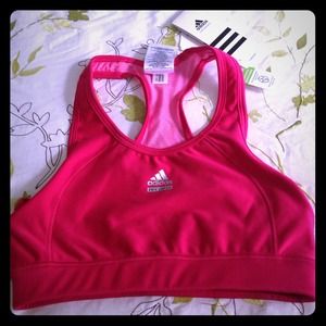 NWT! Hot Pink Adidas Sports Bra