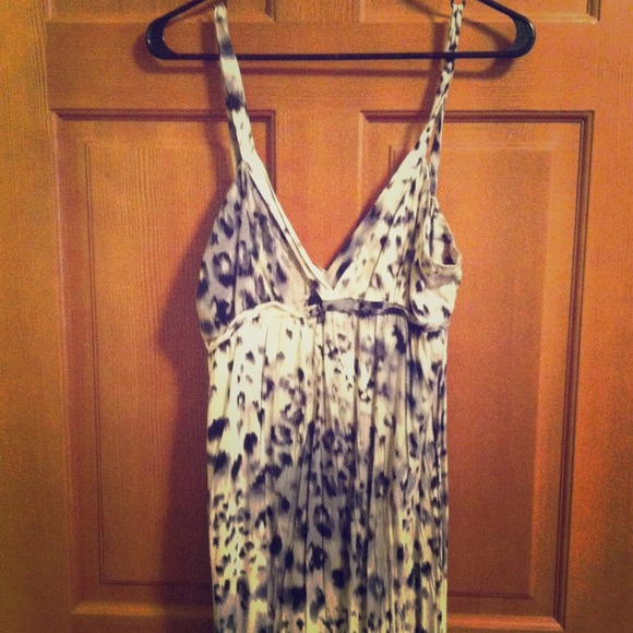 REDUCED LANI SNOW LEOPARD PRINT MAXI DRESS