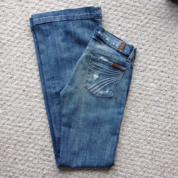 7 for all mankind dojo jeans 24 about 33 inseam - Picture 2 of 4