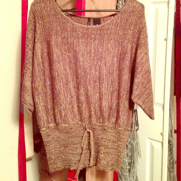 Brown with gold shimmer top, brand New