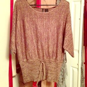 Brown with gold shimmer top, brand New