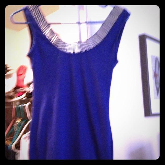 **SOLD** Blue and silver dress