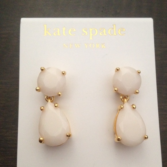 Kate Spade White beautiful earrings