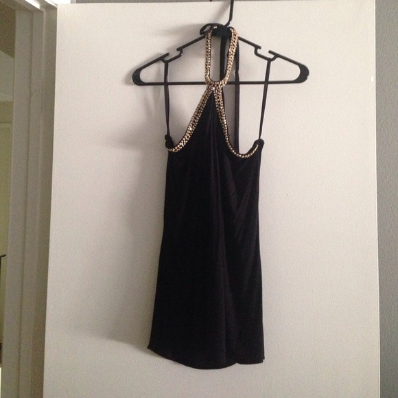 Sky brand black halter too and dress bundle