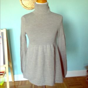 Grey Babydoll Sweater
