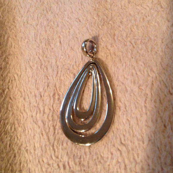 Silver necklace slide