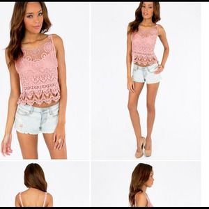 Shirley back tie crop top
