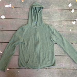 lord and Taylor 100% cashmere hoodie! green small