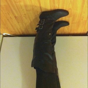 Madden Girl by Steve Madden Shoes - Madden Girl "Zexter" Buckle Boots. Black, size 5.5 Madden Girl by Steve Madden Shoes - Madden Girl "Zexter" Buckle Boots. Black, size 5.5