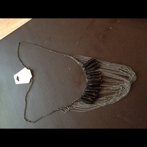 Sexy black necklace. New