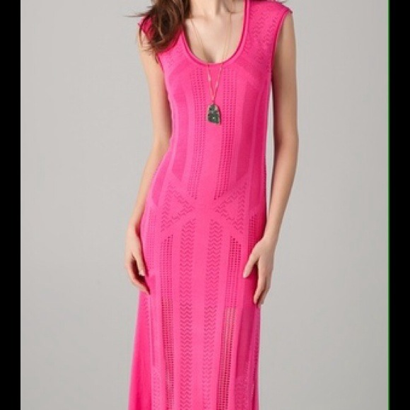 Catherine Malandrino Pink Knit Maxi- Size: S