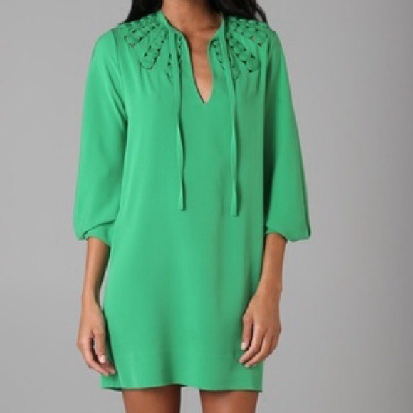 DVF Green "Arria" Dress- Size:4