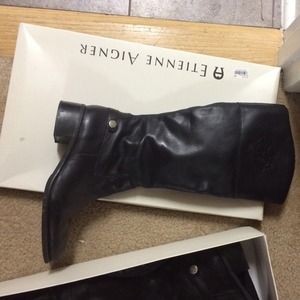 Black Etienne Aigner Boots