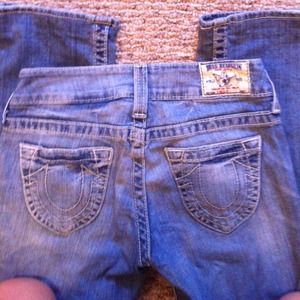 True religion brand jeans straight leg size 27