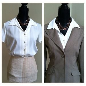 3 for $10 * Beige blouse