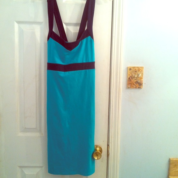 NWOT❗Teal/Navy Knee Length Dress.