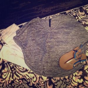 Grey butterfly top
