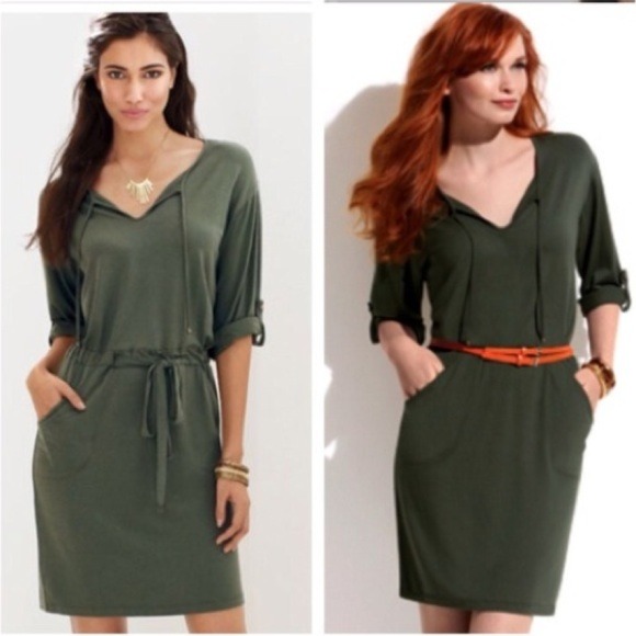 ❌Hold for Jennifer. Olive Green Drawstring Waist - Picture 1 of 4