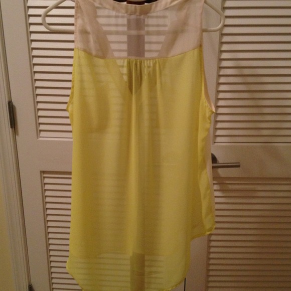 Cream Color-Block Tank - Picture 2 of 3