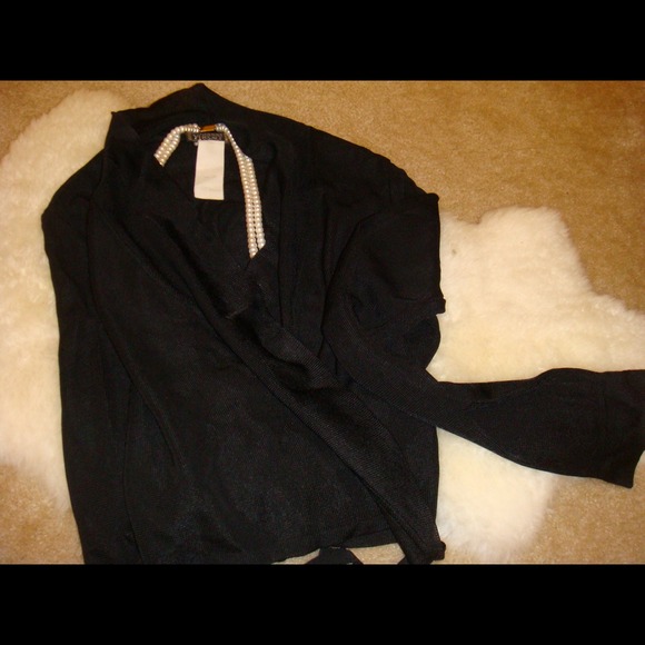 Gianni Versace Black Wrap Sweater