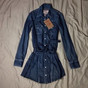 True Religion jean rocky dress retail $185