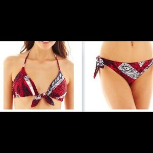 Red, Blue, and White Bikini