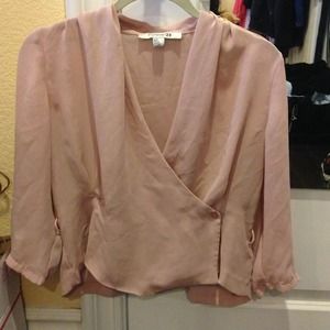 Forever 21 blouse powder pink