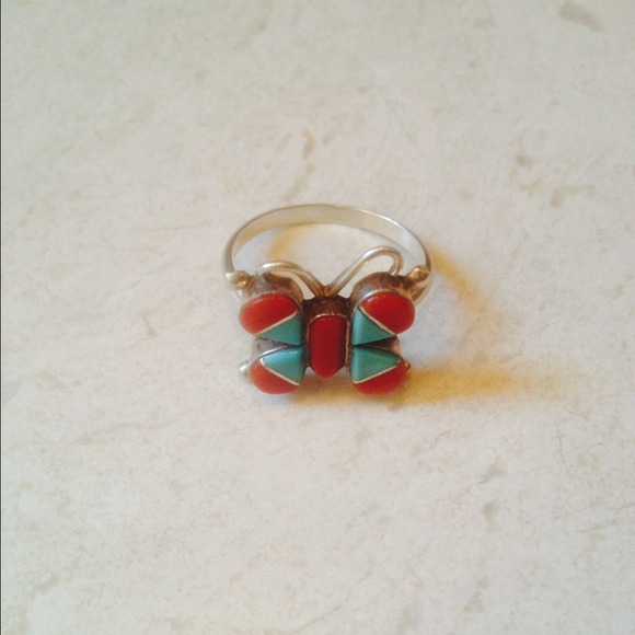 🚫SOLD🚫Sterling silver butterfly ring🌸