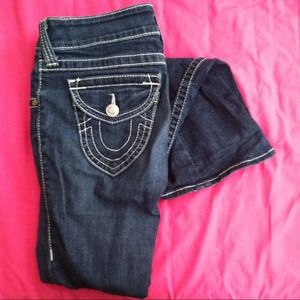 REDUCED PRICE! Worn Once True Religion Dark Jeans!