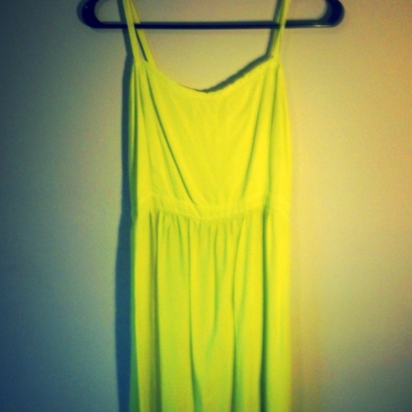 Neon yellow dress