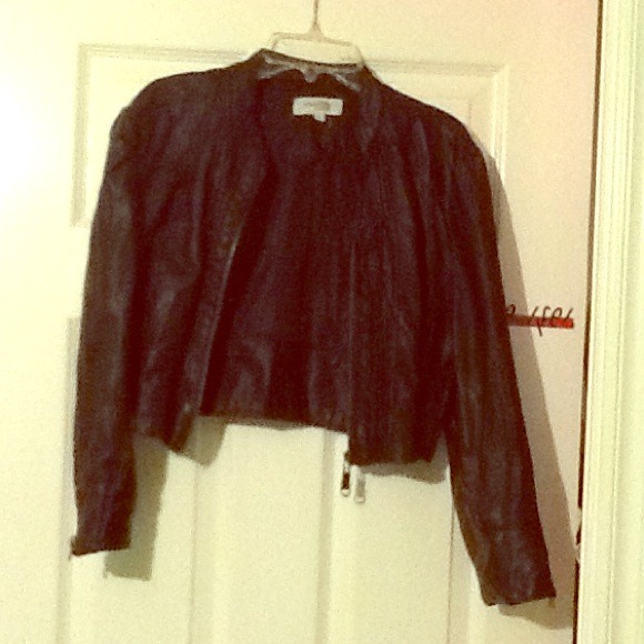 Faux leather jacket