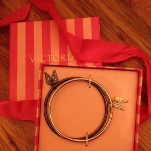 Victoria secret bracelets with wing charms