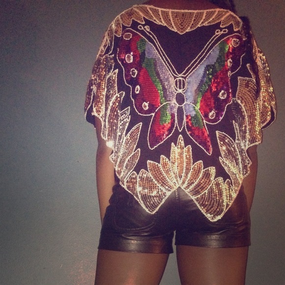 Sequin Butterfly Shirt