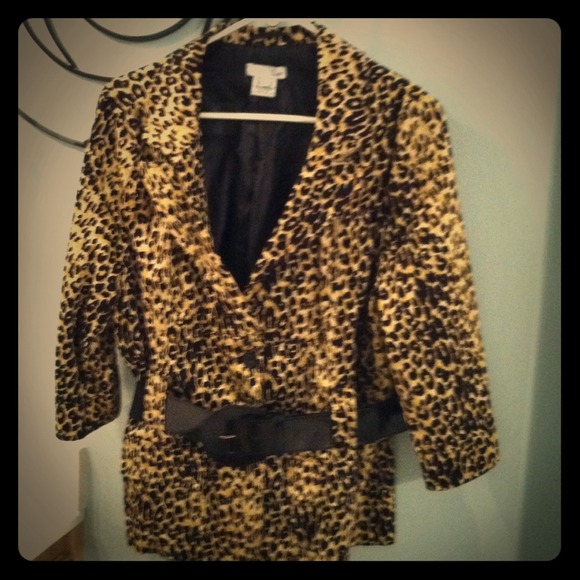 SOLD Animal print jacket