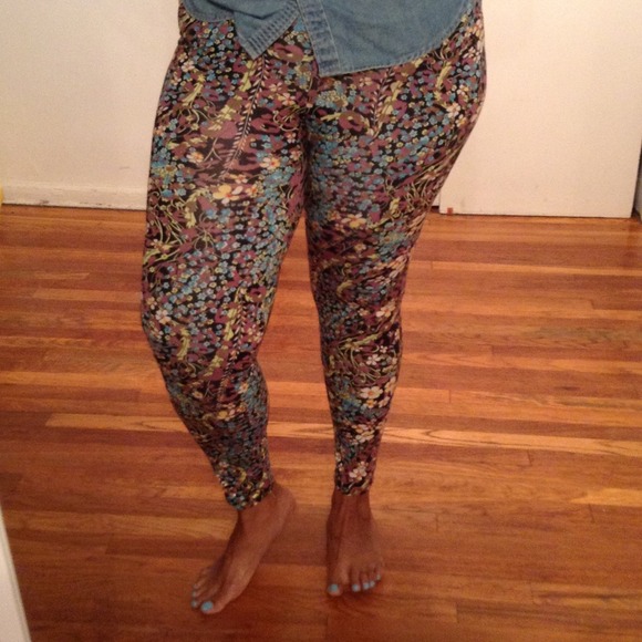 Floral print leggings